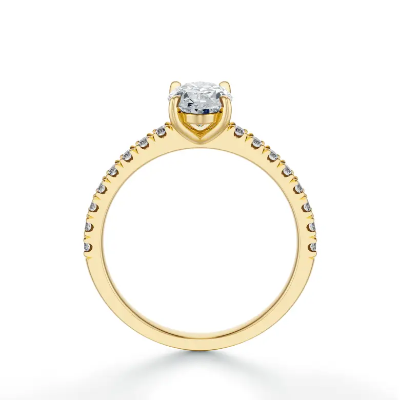 Pierścionek zaręczynowy owalny diament 1.0 ct SBPZ_048